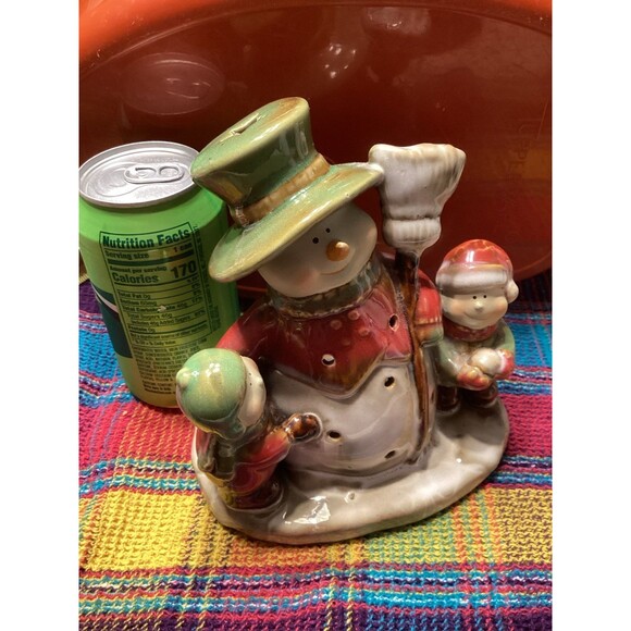Yankee Candle Snowman &Kids Tea Light Candle Holder by Ronnie Walter Vintage - Picture 9 of 10